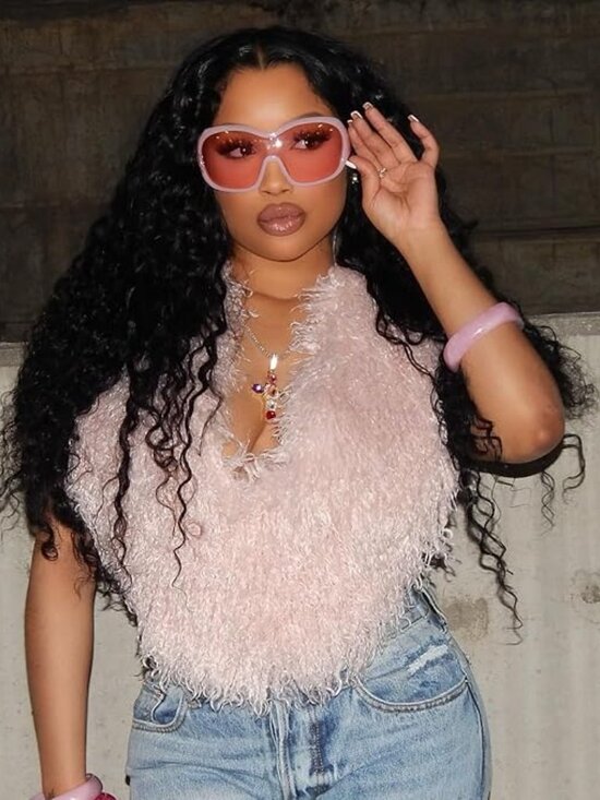 Wrap Around Pink Sunglasses main image 6